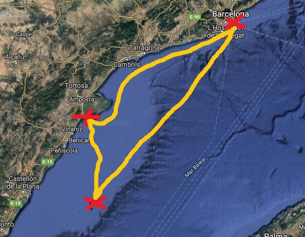 Viaje en velero columbretes