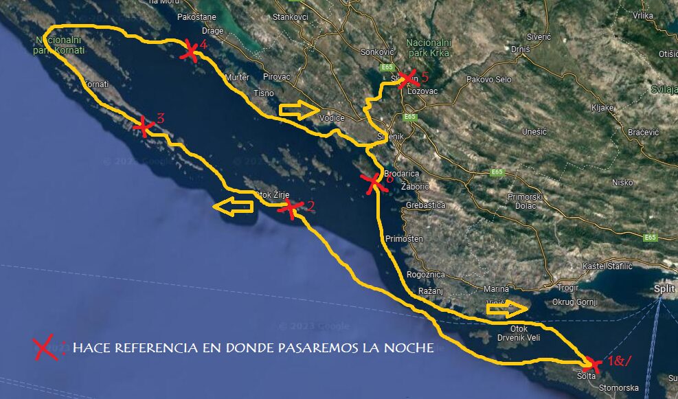 ruta-velero-islas-croatas