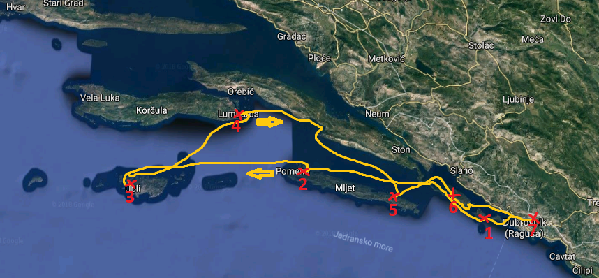 VIAJE VELERO RUTA ISLAS CROATAS